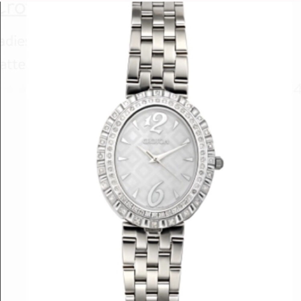 Croton 1/2 ct tw Diamond Face Stainless Watch